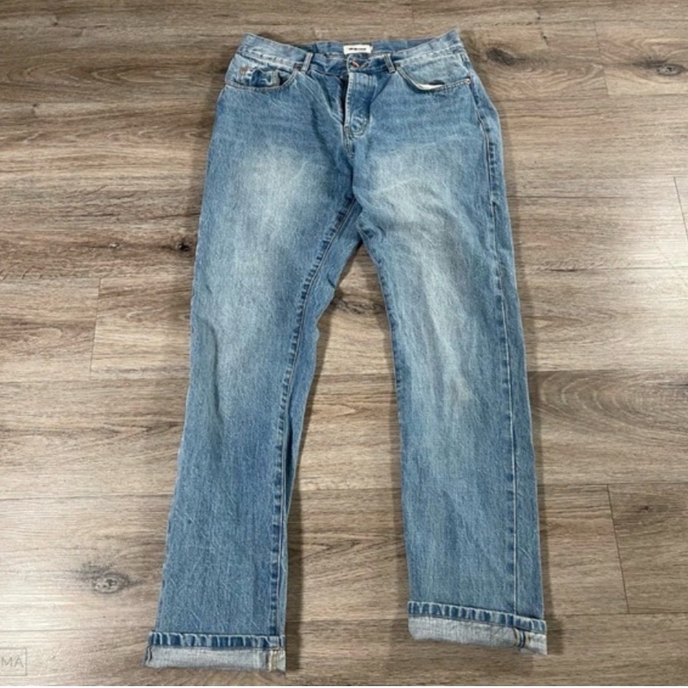 Taylor Stitch Men's Jeans Democratic Selvedge Straight Button Fly Size 33 Blue